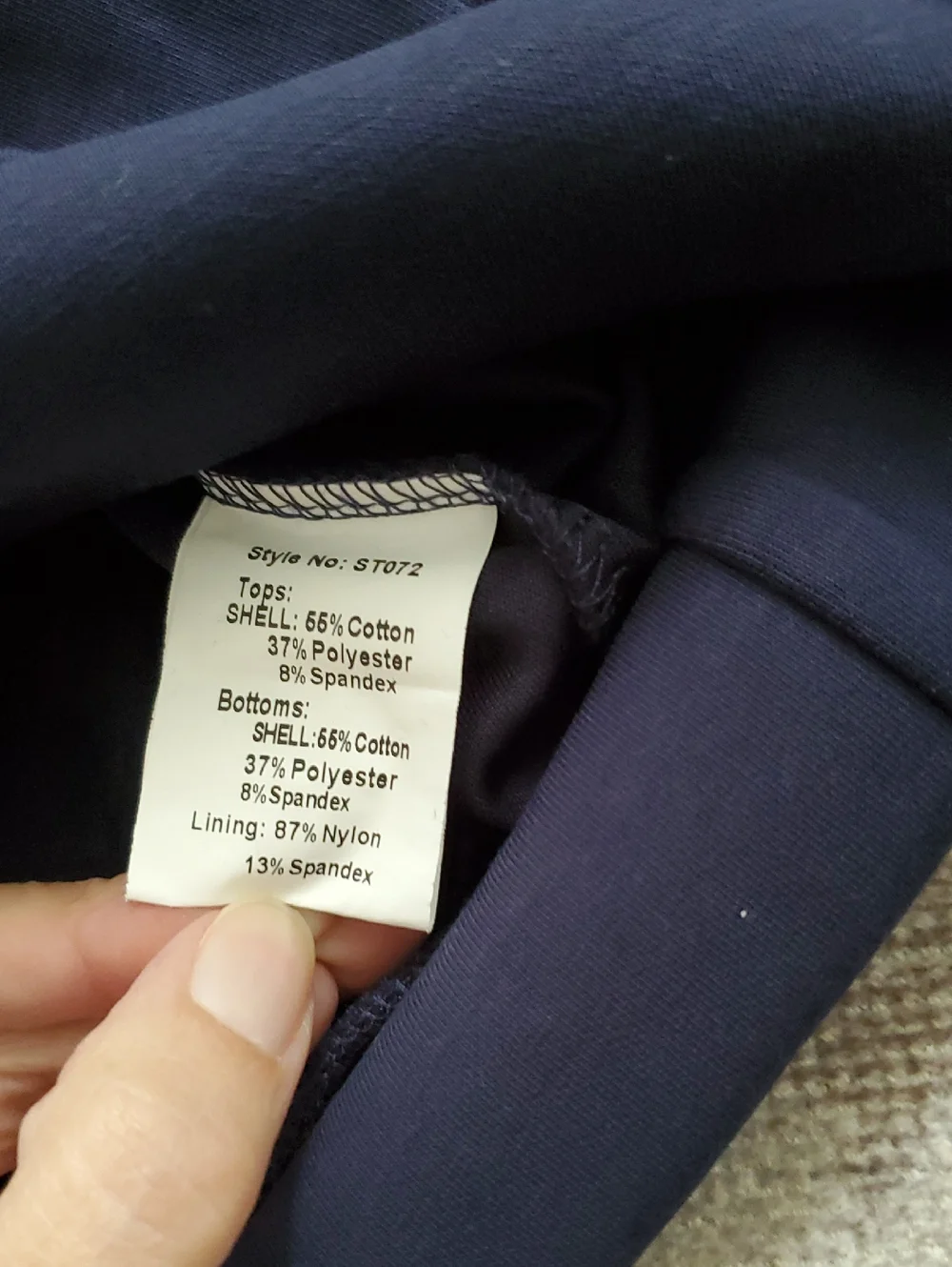 Exlura Matching Set Navy Collared Pullover with Skort Outfit SzXS